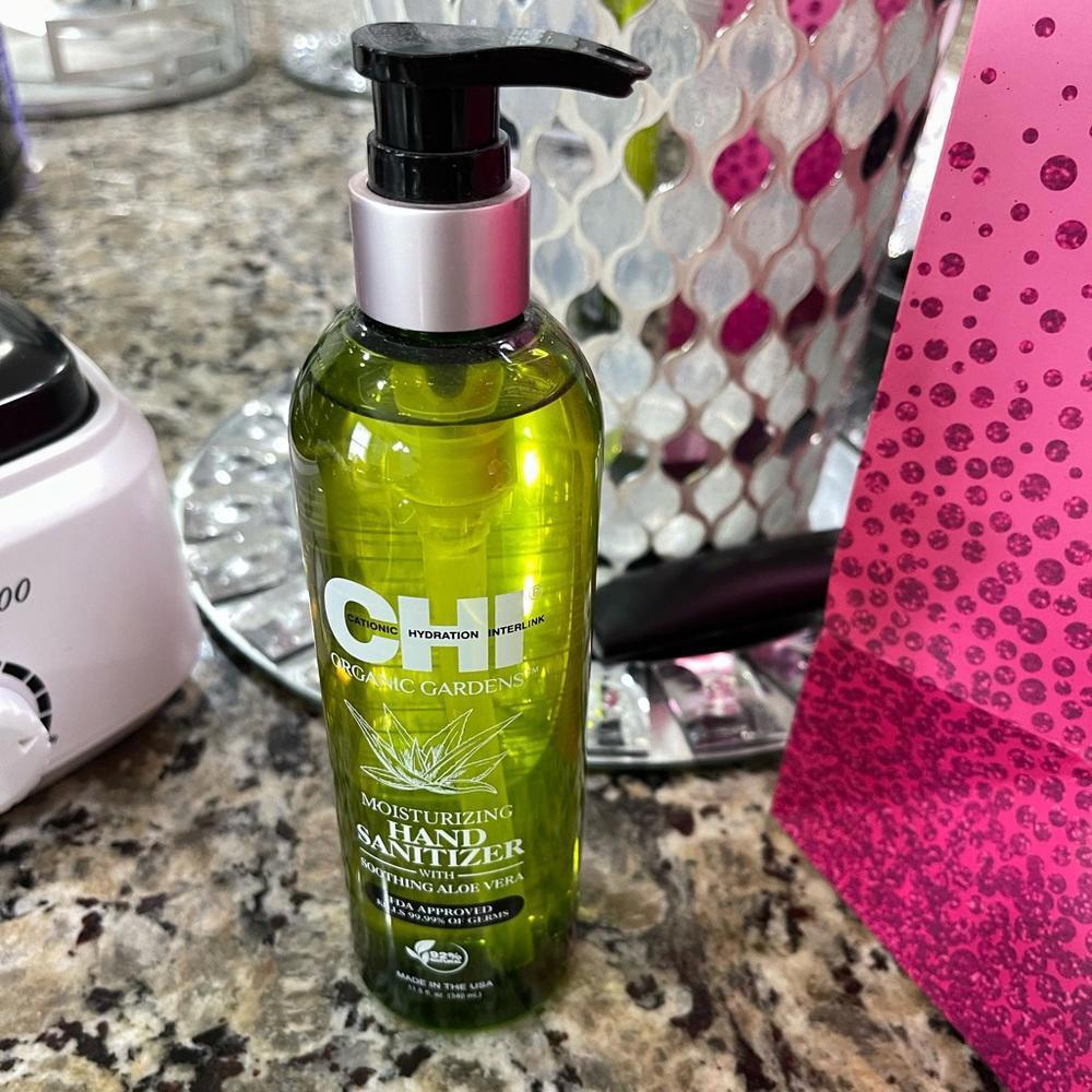 CHI Organic Moisturizing Hand Sanitizer w/ Aloe Vera 11.5oz large w/pump nozzle.